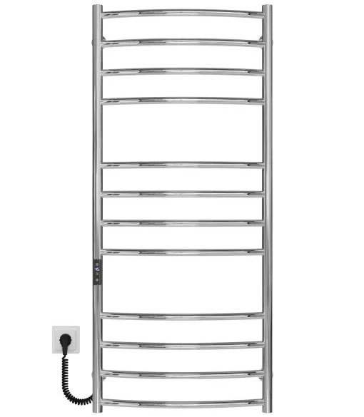 Електрична сушарка для рушників Deffi Еліт П12 600х1200 ліве підключення JD03 хром C.KE.120.60.12.E.C.L.1