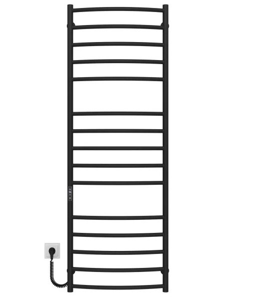 Электрический полотенцесушитель Deffi Классик Элит П15 600х1500 левое подключение JD03 черный C.KE.150.60.15.E.B.L.1