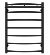 Полотенцесушитель водяной Deffi Классик N П7 500х700 нижнее подключение черный C.KN.70.50.7.B.A