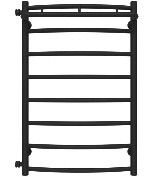 Полотенцесушитель водяной Deffi Классик N П8 500х800 боковое левое подключение черный C.KN.80.50.8.B.B