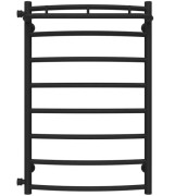 Сушка для рушників водяна Deffi Класик N П8 500х800 бічне ліве підключення чорний C.KN.80.50.8.B.B