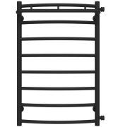 Полотенцесушитель водяной Deffi Классик N П8 500х800 боковое правое подключение черный C.KN.80.50.8.B.C