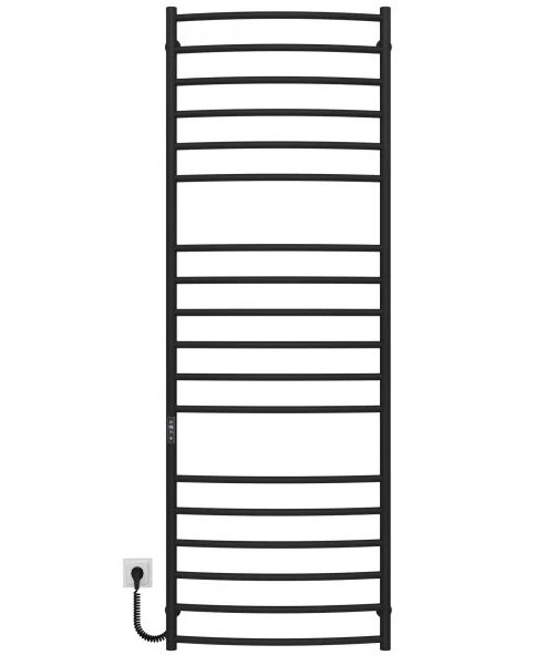Электрический полотенцесушитель Deffi Классик Элит П18 600х1800 левое подключение JD03 черный C.KE.180.60.18.E.B.L.1