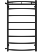 Сушка для рушників водяна Deffi Класик N П8 500х900 бічне ліве підключення чорний C.KN.90.50.8.B.B