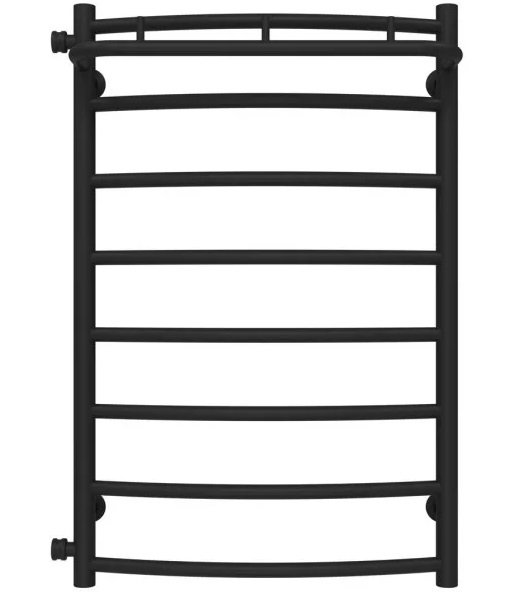 Полотенцесушитель водяной Deffi Классик N П8 500х800 боковое левое подключение черный C.KN.80.50.8.B.B