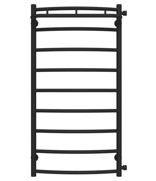 Сушка для рушників водяна Deffi Класик N П8 500х1000 бічне праве підключення чорний C.KN.100.50.9.B.C