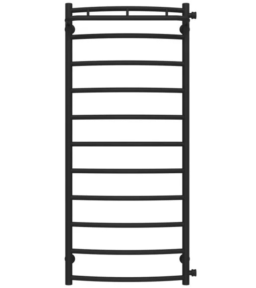 Полотенцесушитель водяной Deffi Классик N П11 500х1200 боковое правое подключение черный C.KN.120.50.11.B.C