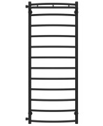 Полотенцесушитель водяной Deffi Классик N П12 500х1300 боковое левое подключение черный C.KN.130.50.12.B.B