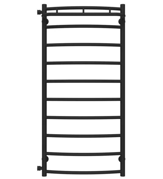 Полотенцесушитель водяной Deffi Классик N П10 500х1100 боковое левое подключение черный C.KN.110.50.10.B.B