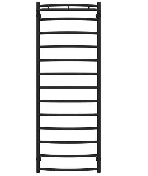 Полотенцесушитель водяной Deffi Классик N П13 500х1400 нижнее подключение черный C.KN.140.50.13.B.A