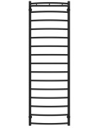 Полотенцесушитель водяной Deffi Классик N П15 500х1600 нижнее подключение черный C.KN.160.50.15.B.A
