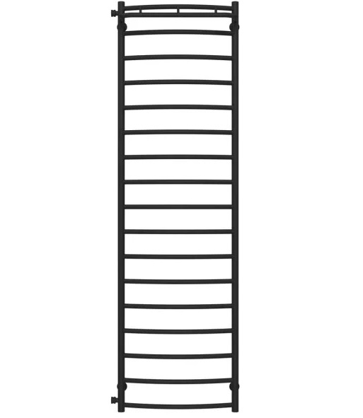 Полотенцесушитель водяной Deffi Классик N П17 500х1800 боковое левое подключение черный C.KN.180.50.17.B.B