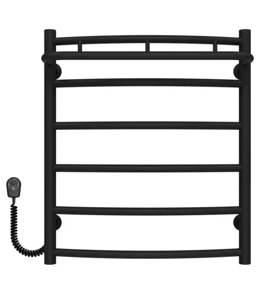 Электрический полотенцесушитель Deffi Классик N П6 500х600 левое подключение черный C.KN.60.50.6.E.B.L.5