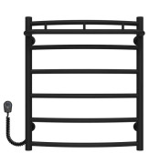 Электрический полотенцесушитель Deffi Классик N П6 500х600 левое подключение черный C.KN.60.50.6.E.B.L.5
