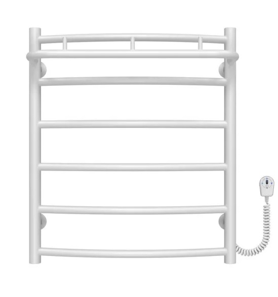 Електрична сушарка для рушників Deffi Класик N П6 500х600 праве підключення білий C.KN.60.50.6.E.W.R.5