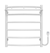 Электрический полотенцесушитель Deffi Классик N П6 500х600 правое подключение белый C.KN.60.50.6.E.W.R.5