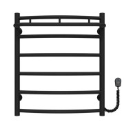 Електрична сушарка для рушників Deffi Класик N П6 500х600 праве підключення чорний C.KN.60.50.6.E.B.R.5