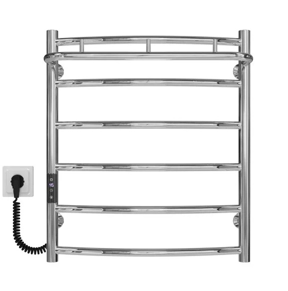 Электрический полотенцесушитель Deffi Классик N П6 500х600 левое подключение JD03 хром C.KN.60.50.6.E.C.L.1