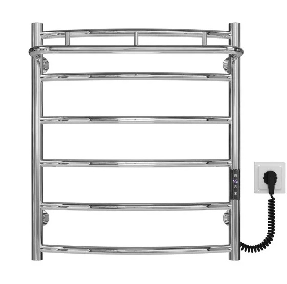 Электрический полотенцесушитель Deffi Классик N П6 500х600 правое подключение JD03 хром C.KN.60.50.6.E.C.R.1