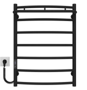 Електрична сушарка для рушників Deffi Класик N П7 500х700 ліве підключення JD03 чорний C.KN.70.50.7.E.B.L.1