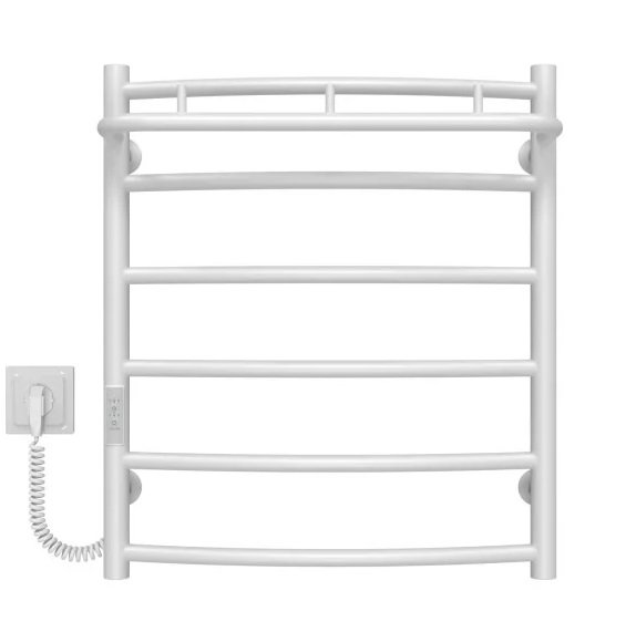 Электрический полотенцесушитель Deffi Классик N П6 500х600 левое подключение WD03 белый C.KN.60.50.6.E.W.L.1