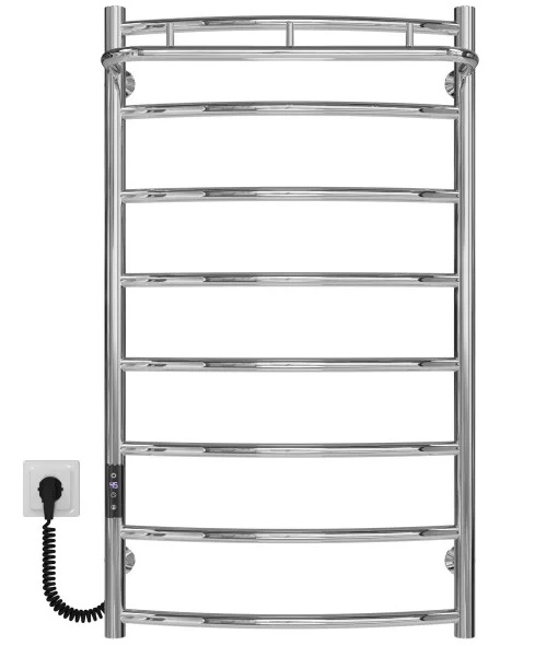 Электрический полотенцесушитель Deffi Классик N П8 500х900 левое подключение JD03 хром C.KN.90.50.8.E.C.L.1