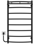 Электрический полотенцесушитель Deffi Классик N П8 500х900 левое подключение JD03 черный C.KN.90.50.8.E.B.L.1
