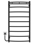 Электрический полотенцесушитель Deffi Классик N П9 500х1000 левое подключение JD03 черный C.KN.100.50.9.E.B.L.1