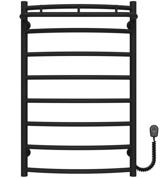 Электрический полотенцесушитель Deffi Классик N П8 500х800 правое подключение черный C.KN.80.50.8.E.B.R.5