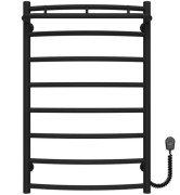 Електрична сушарка для рушників Deffi Класик N П8 500х800 праве підключення чорний C.KN.80.50.8.E.B.R.5