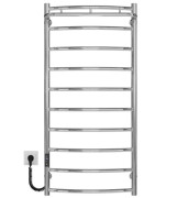 Электрический полотенцесушитель Deffi Классик N П10 500х1100 левое подключение JD03 хром C.KN.110.50.10.E.C.L.1