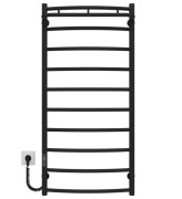Электрический полотенцесушитель Deffi Классик N П10 500х1100 левое подключение JD03 черный C.KN.110.50.10.E.B.L.1