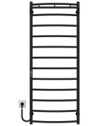 Электрический полотенцесушитель Deffi Классик N П12 500х1300 левое подключение JD03 черный C.KN.130.50.12.E.B.L.1