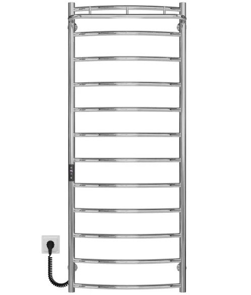 Электрический полотенцесушитель Deffi Классик N П12 500х1300 левое подключение JD03 хром C.KN.130.50.12.E.C.L.1