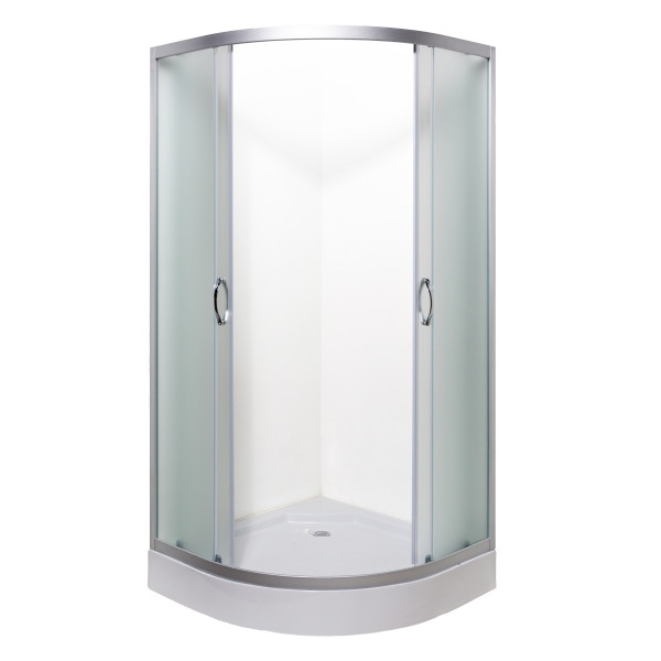 Душова кабіна Vivia 092 JK New 90х90 профіль сатин/скло fabric А0054764