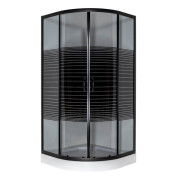 Душова кабіна Vivia 091 Black s line JK New 90х90 профіль сатин/скло тоноване А0055604