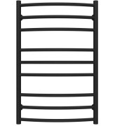 Сушка для рушників водяна Deffi Класик Еліт П9 400х800 нижнє підключення чорний C.KE.80.40.9.B.A