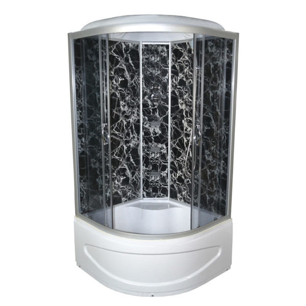 Гидромассажный бокс Vivia TKF 90 Черная паутина BG 90x90 профиль сатин/тонированное стекло А0045228