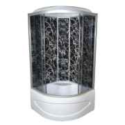 Гидромассажный бокс Vivia TKF 90 Черная паутина BG 90x90 профиль сатин/тонированное стекло А0045228