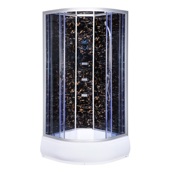 Гідромасажний бокс Vivia TKF 90-30 Venom BG 90x90 профіль сатин/тоноване скло А0046367