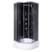 Гідромасажний бокс Vivia TKF 90-30 Чорний онікс BG 90x90 профіль сатин/тоноване скло А0046365