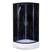 Гидромассажный бокс Vivia TKF 90-30 BP Черный оникс BG 90x90 профиль черный/тонированное стекло А0046376