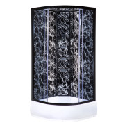 Гидромассажный бокс Vivia TKF 90-30 BP Черная паутина BG 90x90 профиль черный/тонированное стекло А0046364