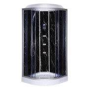 Гидромассажный бокс Vivia TKF 100/1 Черный оникс BG 100х100 профиль сатин/тонированное стекло А0046386