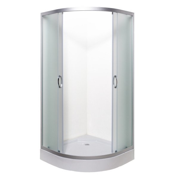 Душова кабіна Vivia 092 JK New 90х90 профіль сатин/скло fabric А0054764