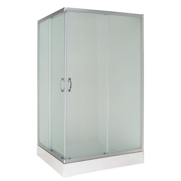 Душова кабіна Vivia 012080 JK 120х80 профіль сатин/скло fabric А0054806