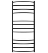 Полотенцесушитель водяной Deffi Классик Элит П12 400х1200 боковое правое подключение черный C.KE.120.40.12.B.C