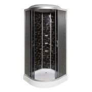 Гідромасажний бокс Vivia TKF 90/1 Venom BG 90x90 профіль сатин/тоноване скло А0048380