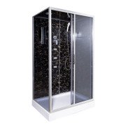 Гідромасажний бокс Vivia TKF 7715 Веном BG 120х80 профіль сатин/тоноване скло А0048641