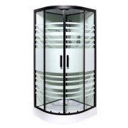 Гидромассажный бокс Insana Talija NEW 9090 90x90 профиль черный/стекло с узором А0048362